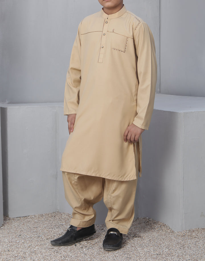 Boys Shalwar Kameez AQ-41912 - Salai - Salai 