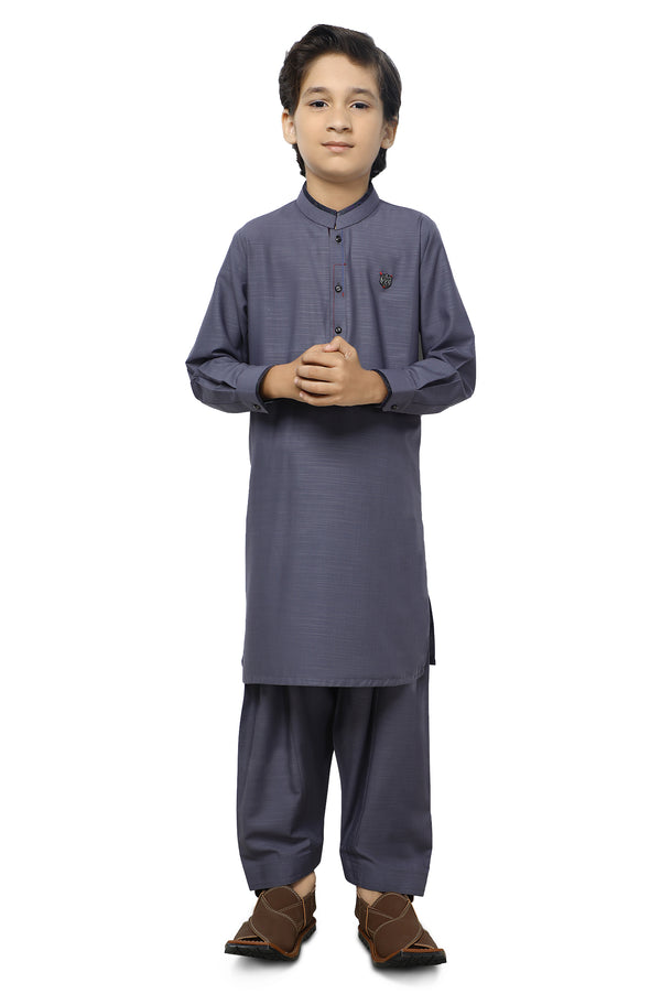 Boys Kurta Shalwar KBH-0136 - Salai - Diners 