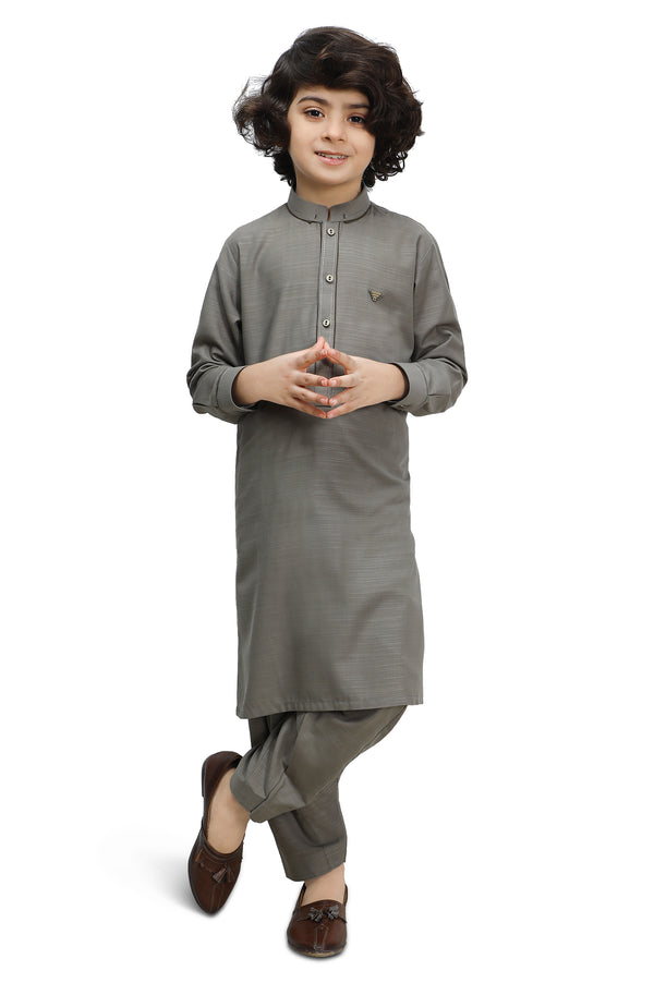 Boys Kurta Shalwar KBH-0148C GREEN - Salai - Diners 