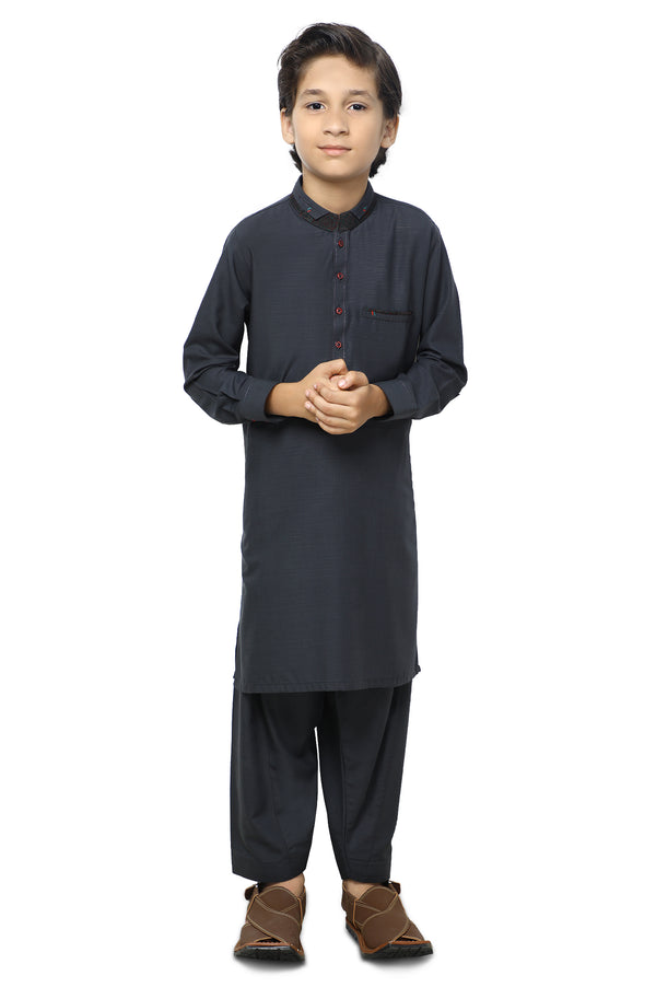 Boys Kurta Shalwar KBH-0150 - Salai - Diners 