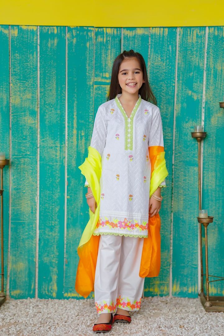 Girls Festive 3 Piece  OFW439 - Salai - Salai 