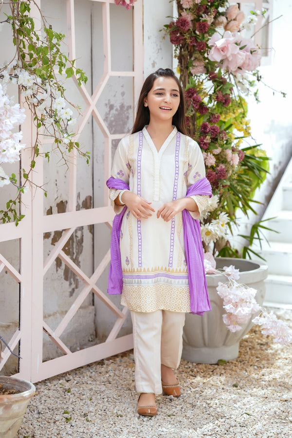 Girls Festive 3 Piece  OFW459 - Salai - Salai 