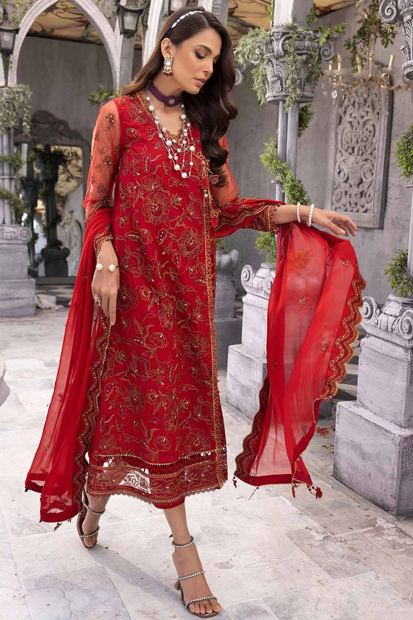 Gul Ahmed Stitched Festive 3 Piece FE#32053 - Salai - Gul Ahmed 