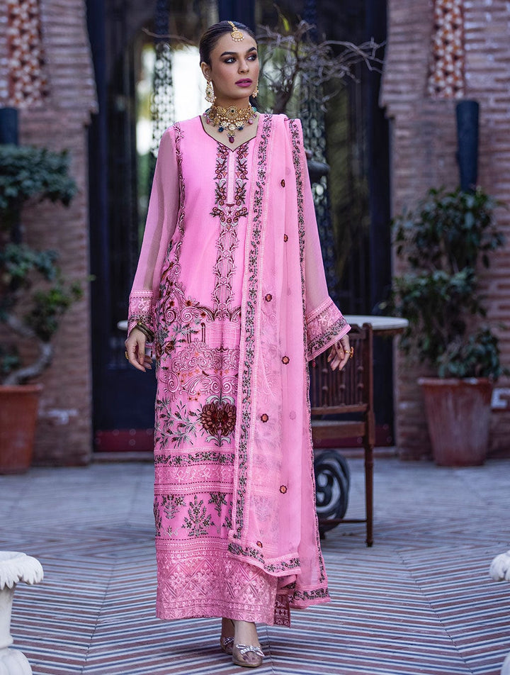 Chiffon Stitched 3 Piece KNAC1140 - Salai - Khas 