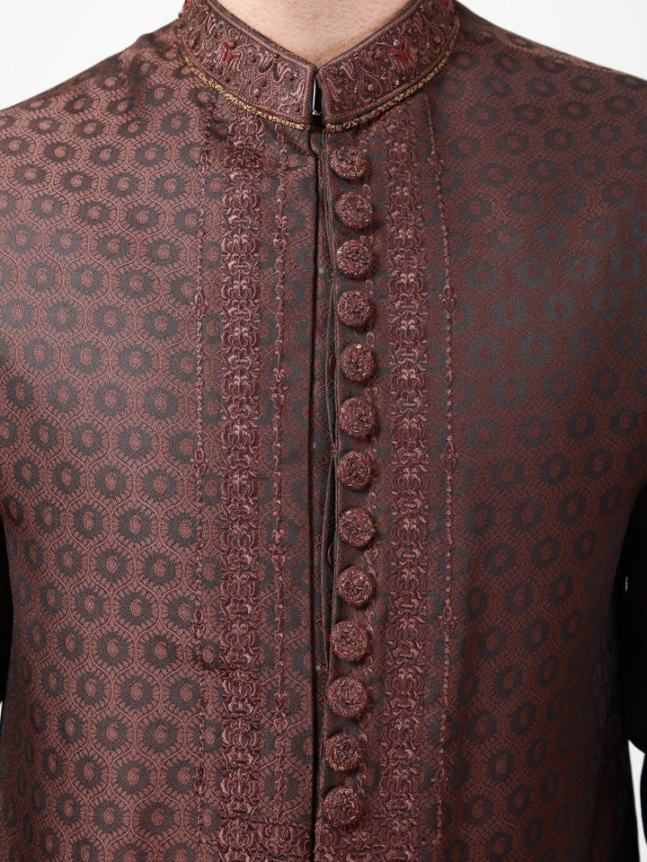 Men Sherwani 7194 - Salai - Salai 