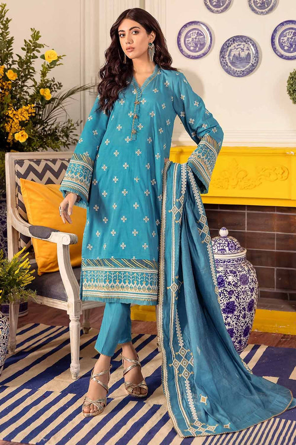 Gul Ahmed Stitched Festive FE#22068 - Salai - Gul Ahmed 